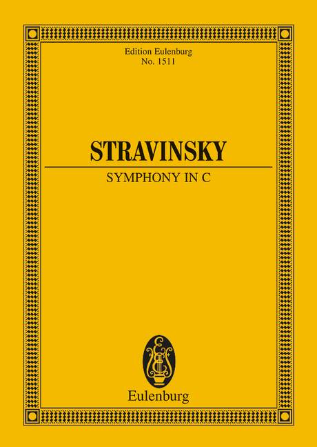 Stravinsky: Symphony in C (Study Score) published by Eulenburg